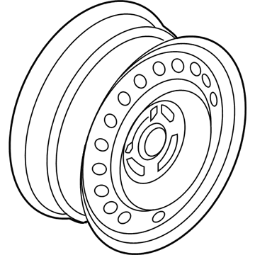 Honda 42700-T5B-N02 Disk, Wheel (15X6J) (Black) (Chuo Seiki)