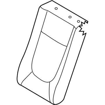 Kia 893702F020390 Rear Seat Back Covering, Left