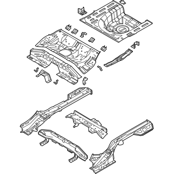 Hyundai 65500-AB001 PANEL COMPLETE-REAR FLOOR