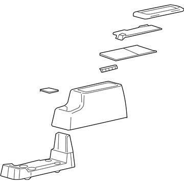 Ford 3F2Z-17045A36-CAC Console Assembly