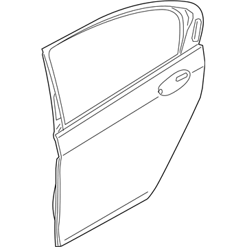 BMW 41-52-7-423-701 Door, Aluminium, Rear Left