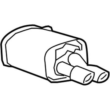 GM 92457057 Muffler, Exhaust(W/Tail Pipe)