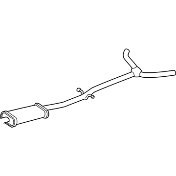 GM 25657445 Exhaust Resonator ASSEMBLY (W/Exhaust Pipe)