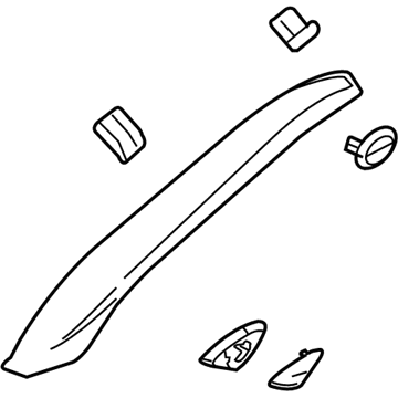 GM 15214908 Molding Asm-Windshield Side Garnish *Neutral