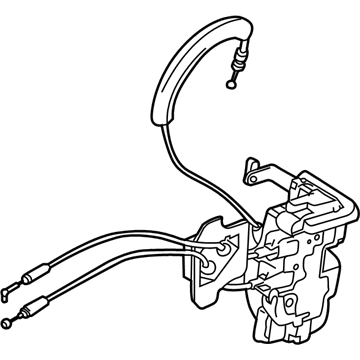 Infiniti 80500-CZ70A Front Door Lock & Remote Control Assembly, Right