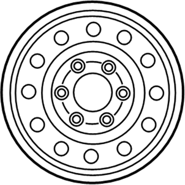 Kia 529104D060 Wheel Assembly-Steel