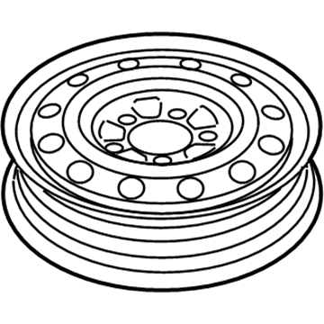 Kia 529104D300 Wheel Assembly-Temporary