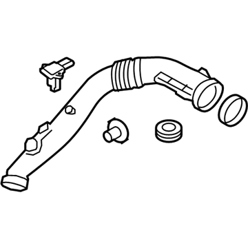 BMW 13-71-7-583-726 Air Duct Without Air Mass Meter