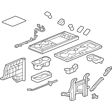 Honda 81189-SWA-A01 Holder, Table