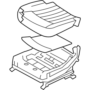 Hyundai 88200-3M144-YHJ Cushion Assembly-Front Seat, Passenger