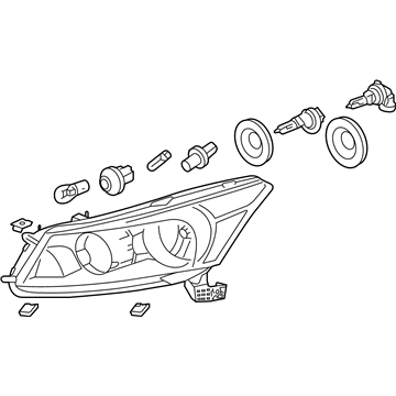 Honda 33100-TP6-A01 Headlight Assembly, Passenger Side