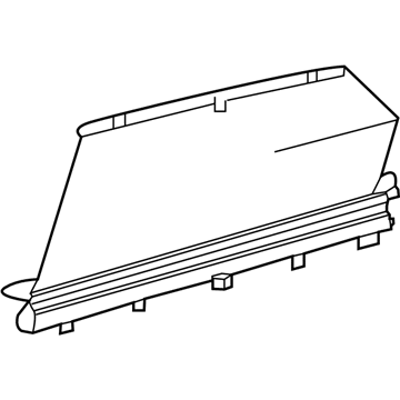 Lexus 65907-48020 Curtain Sub-Assembly, Rear