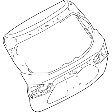 Nissan K010M-6MAMA Door Assy-Back