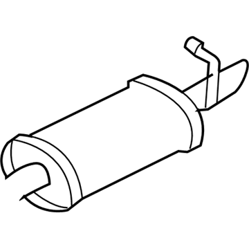 GM 25738945 Exhaust Muffler Assembly (W/ Tail Pipe)