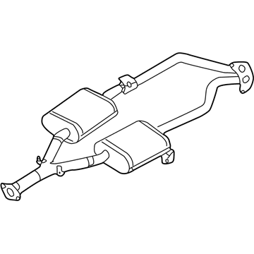 Infiniti 20300-CR900 Exhaust Sub Muffler Assembly