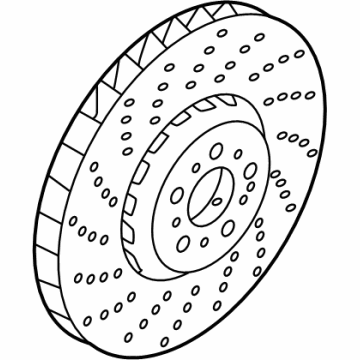 BMW 34-10-8-093-709 BRAKE DISC, VENTILATED, PERF