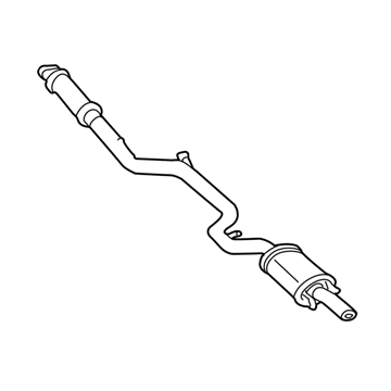 GM 10315291 Exhaust Muffler Assembly (W/ Exhaust Pipe & Tail Pipe)