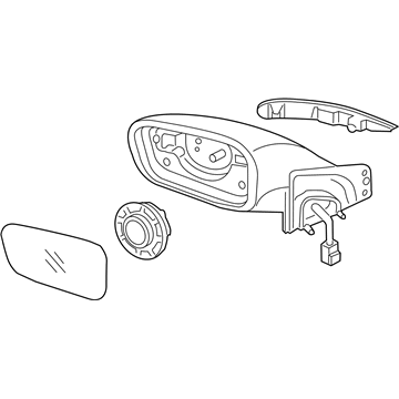 Hyundai 87610-3Q010 Mirror Assembly-Outside Rear View, LH