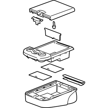 GM 20904121 Armrest Asm-Front Seat *Light Ttnum