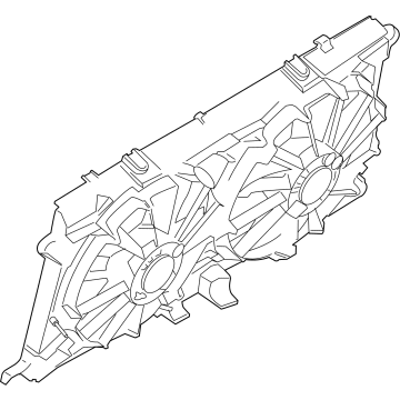 Ford ML3Z-8C607-D MOTOR AND FAN ASY - ENGINE COO