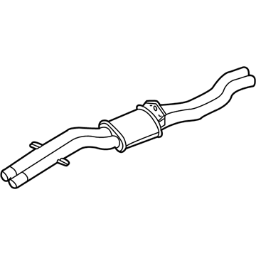 BMW 18-10-7-506-018 Center Muffler Assembly