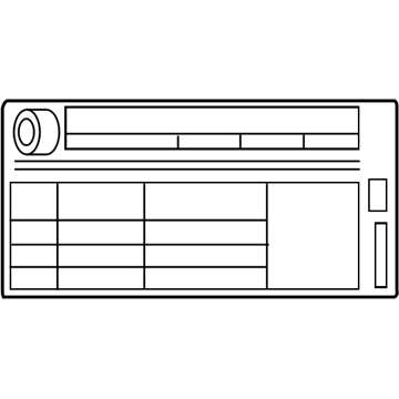 Toyota 42661-06722 Tire Pressure Label