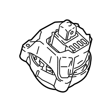 BMW 22-11-7-581-618 ENGINE MOUNT, RIGHT