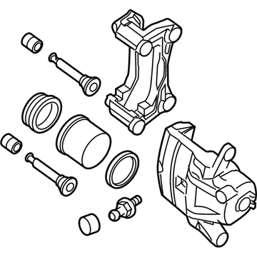 Nissan 41001-9N00A CALIPER Assembly-Front RH, W/O Pads Or SHIMS