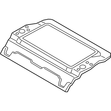 BMW 41-00-7-283-233 Cross Member, Trunk Floor, Bottom