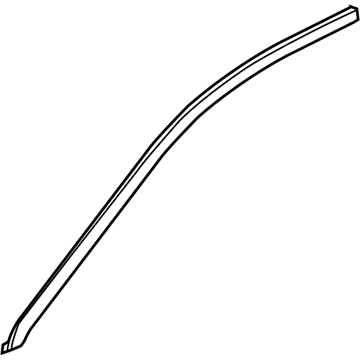 Acura 72465-SEP-A01ZA Molding Assembly, Left Front Door Sash (Black)