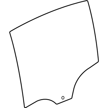 BMW 51-34-7-060-267 Door Window, Rear Left