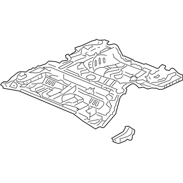 Honda 04655-SDA-A80ZZ Panel Set, RR. Floor