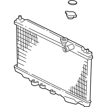 Acura 19010-P73-A03 Radiator (Denso)