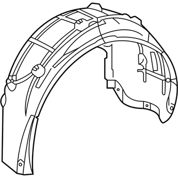 Toyota 53807-WAA02 Shield Sub-Assembly, FEN