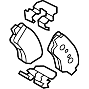 Kia 58302H5A00 Pad Kit-Rear Disc Br