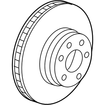 BMW 34-11-2-284-902 Brake Disc, Ventilated, Right