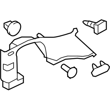 GM 22819360 Quarter Trim Panel