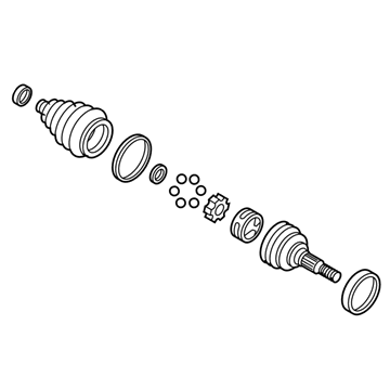 GM 26044398 Joint Kit, Front Wheel Drive Shaft Cv (W/Boot)