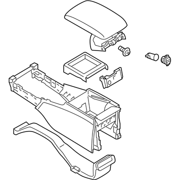 Infiniti 96905-1MA6D Console Complete