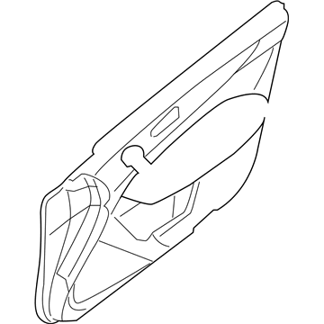 Nissan 809A0-ZX75A FINISHER Assembly Front Door RH