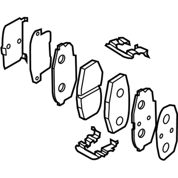 Hyundai 58101-F2A50 Front Disc Brake Pad Kit