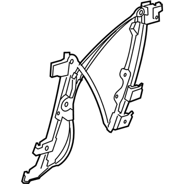 Nissan 80720-ET000 Regulator Assy-Door Window, Rh