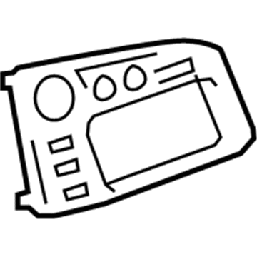 Toyota 55405-02050 Radio Bezel