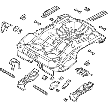 Ford CP9Z-5811215-B Rear Floor Pan