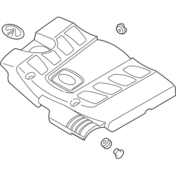 Nissan 14041-1LB1A Ornament Assy-Engine Cover