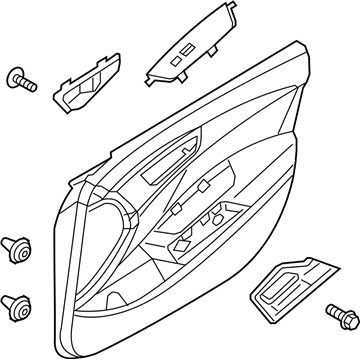 Hyundai 82308-2V040-TYG Panel Assembly-Front Door Trim, RH