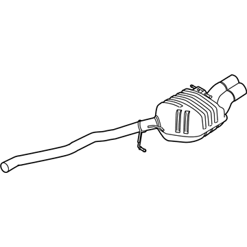 BMW 18-30-7-837-060 Rear Muffler Left