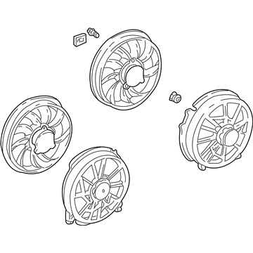 Ford 5F1Z-8C607-C Fan Assembly