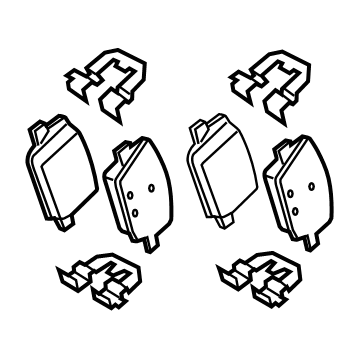 Hyundai 58302-S9A30 Rear Disc Brake Pad Kit