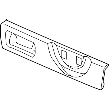 Honda 74890-SCA-N11ZA Garnish, Tailgate (Lower) *B92P* (NIGHTHAWK BLACK PEARL)